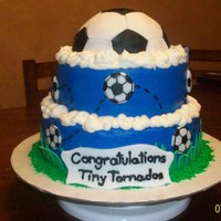 Go Tiny Tornados! This cake was emailed to me from a cousin of mine who wanted me to replicate it for her tiny tornado....come to find out it was originally...