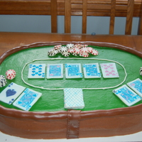 Texas Holdem Cake Texas Holdem cake I did from my husband's 40th Birthday party. Thanks to Icingrules for her idea...this was my take on it. Chocolate...