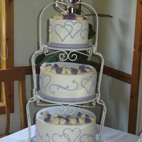 My First Buttercream Wedding Cake So this is my first cake with full buttercream where I knew it had to look good. Im still working on my BC skills. It was for a friend and...