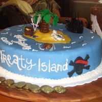 Pirate Cake This was made for a 30th Pirate/Ninja party that a friend had. Its all done in fondant.