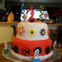Ladybug 2Nd Birthday Cake This cake was for a friends 2 year old who loves Ladybugs
