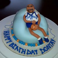 Dontay201.jpg Almond cake, almond BC, covered w/fondant