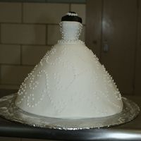 Bride Fondant covered doll with fondant Icing and fondant accents