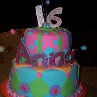 Sweet 16 Birthday she wanted funky with bright colors