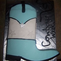 Cowboy Boot my little 3 yr olds class was having cowboy week so i whipped up a quick boot for the to eat on...