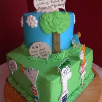 Phineas & Ferb Had a request for a P & F cake and was stumped! I'm very familiar with the show, it's always on at my house, but it's...
