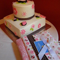 Lady Bug Baby Shower I was given the blankets and asked to try and make the cake to match. This is what I came up with. Mom & Dad to be loved it!