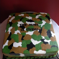 The Hunt Is Over The bride wanted to surprise her groom with this cake. I was a little nervous about it at first but once I got started, it was a breeze....