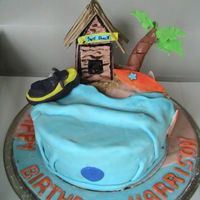 Surf Shack Saw a cake like this on a photostream. Made it for a little boys birthday. He and his friend had a beach party. Turned out o.k. Would have...