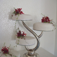 Red Roses And Diamondlillies 