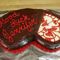 Kidney Donation Celebration Co-worker is donating kidney to her mother and we had a kidney themed party. Chocolate cake, buttercream icing. Also had "cake-balls&...