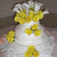 Wedding Cake Callas and Roses!
