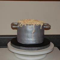 Pot Of Spaghetti I made this cake for my brother and future sister-in-law for their wedding shower.