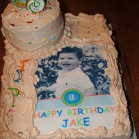 3Rd Birthday Edible Image of Party Invitation