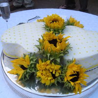 Sunflower Wedding Cake Wedding cake for the "Two hearts" theme.