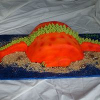 Dinosaur / Dragon Cake OK, so lady orders a Stegosaurus cake....calles 2 days before cake pick up and says changed it to a dragon...? Um OK, same design left the...