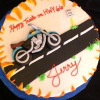 Motorcycle Birthday Oh man my stupid writing ruined this cake, I SO bought tappits after this !! Loved the details. GP & Fondant cycle, accents &...