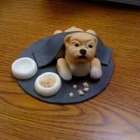 English Bulldog Fondant bulldog