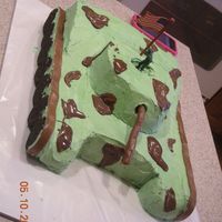 Army Tank Army Tank w/ Oreo and Tootie Rolls for the wheel and tracks. melted chocolate chips for the camo. the Tootie Roll cannon, was too heavy and...