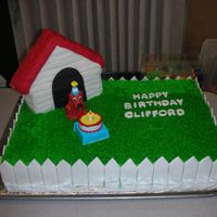 Clifford Birthday Cake I made this cake for my son's kindergarten class. They threw a birthday party for Clifford during their Valentine's Day party....