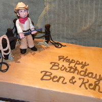 The Duke This was a birthday cake I did for a friend's husband and father in law. Both of them love John Wayne. The basic idea of the cake was...