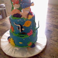Nemo Vanilla, buttercream filling and marshmallow fondant, all edible.