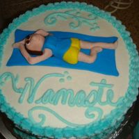 Namaste My first fondant person! This was for a yoga studio's grand opening. Namaste...