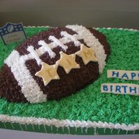 Football Cake For My Friends Hubby These was the cake I brought to my friend house today. I made a carrot cake flavor. The football field was made of 2 12x9x2 pan since I don...