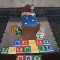 Toy Story Fathers Day Cake Made for my husband for fathers day. We we're taking the kids to see toy story and my kids wanted to help decorate so the cake seemed...
