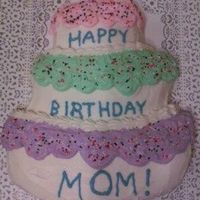 Topsy Turvy Birthday Cake Used the Wilton Topsy Turvy cake pan.