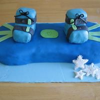 Snowboard Cake This is my second fondant cake. It definitely has its imperfections but I was pretty happy with the way it turned out.