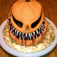 Jackolantern For a raffle at work. Chocolate with buttercream covered in mmf.