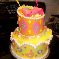 Whimsical Topsy-Turvy Cake My first attmept at a Whimsical Topsy-Turvy cake