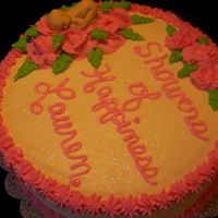 Chocolate Baby Shower Cake Chocolate baby on shower cake