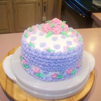 Purple Birthday Cake THIS IS A BIRTHDAY CAKE I MADE FOR A FRIEND WHO LOVED PURPLE.