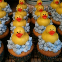 Splish Splash! Cupcakes I made for my sis-in-laws baby shower. Got the idea here on Cake Central! LOVE this site. My grandpa thought I made the rubber...