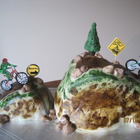 Jerome's Over The Hill!! My husband's 40th birthday cake was a huge success....thanks to makeitmemorable!! she did a fabulous cake like this with much more...