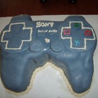 Playstation Controller replica of ps3 controller made for 19th bday party.Not an exact replica used icing to break up monotiny of all black controller