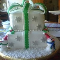 Christmas Present I loved, loved, loved this cake. I made this for my brothers company Christmas cake as a surprise. It was a huge hit. It was fun to make...