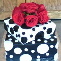 Polka Dots Has anyone seen the movie......Because I Said So??? That movie is where my inspiration for this cake came from. This is the wedding cake at...