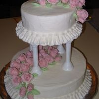 Wilton Course Iii Final Cake This is the cake I made for the Wilton Course III final cake. I used my grandmother's pound cake recipe with buttercream icing and...