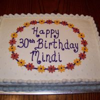 Fall Colors 1/2 Sheet Cake 