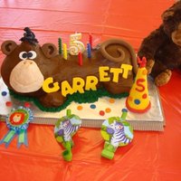 Monkey Cake Carved Monkey Cake
