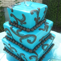 Tiffany This cake was inspired by Bayshore Cakes! She does awesome work! The bride brought me her exact picture, but we gave it a little bit...