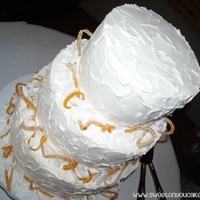 Sugared Orange Peel & Coconut The messy look was the easiest cake ever!!! And It sure looks yummy! the sugared orange peel wasn't hard to do, and it looks so darn...