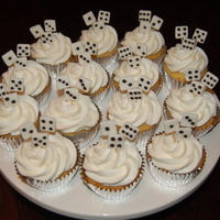 Bunco Cupcakes I made these to take to Bunco last night. I thought they turned out cute!
