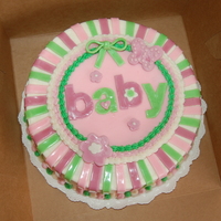 Baby Shower This was for a friend's baby shower. I tried to match the plates.