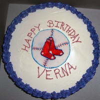 Red Sox Cake I made this cake for an avid Red Sox fan and she LOVED it! It's a yellow butter cake with vanilla swiss meringue bc filling and...