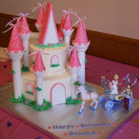 Castle Cake Castle cake made with the Wilton Castle Kit. Had to modify mine a bit, as I didn't have enough room on my bottom tier for the gable....