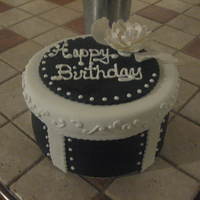 Stephanie's Birthday Birthday cake for my boss. She requested chocolate cake decorated any way I liked. She is petite and elegant, so I thought her cake should...